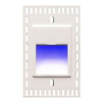 LEDme Vertical Blue Trimless Step and Wall Light in White