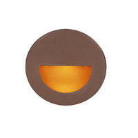 LEDme Round Amber Step and Wall Light in Bronze
