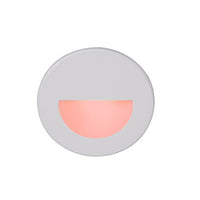 LEDme  Round Red Step and Wall Light in White - WL-LED300-RD-WT