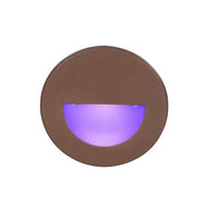 LEDme Round Blue Step and Wall Light in White