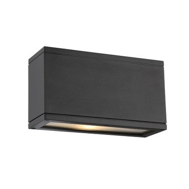 RUBIX Double LED Outdoor Wall Sconce Light 3000K in Black - WS-W2510-BK