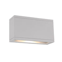 RUBIX Double LED Outdoor Wall Sconce Light 3000K in White - WS-W2510-WT