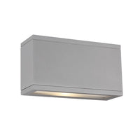 RUBIX Double LED Outdoor Wall Sconce Light 3000K in Graphite - WS-W2510-GH