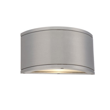 TUBE Double LED Outdoor Wall Sconce Light 3000K in Brushed Aluminum - WS-W2610-AL