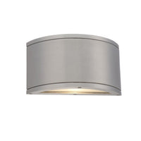 TUBE Double LED Outdoor Wall Sconce Light 3000K in Brushed Aluminum - WS-W2610-AL