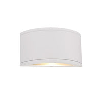 TUBE Single LED Outdoor Wall Sconce Light 3000K in White - WS-W2609-WT