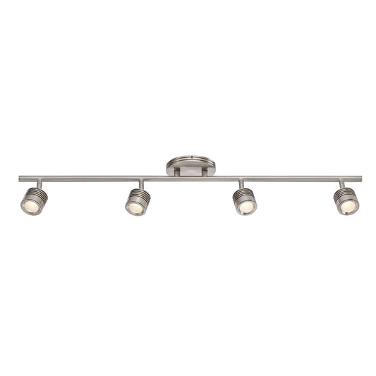 Vector Energy Star LED 4 Light Fixed Rail in Brushed Nickel