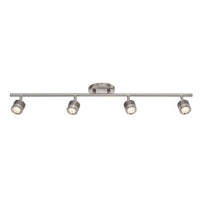 Vector Energy Star LED 4 Light Fixed Rail in Brushed Nickel