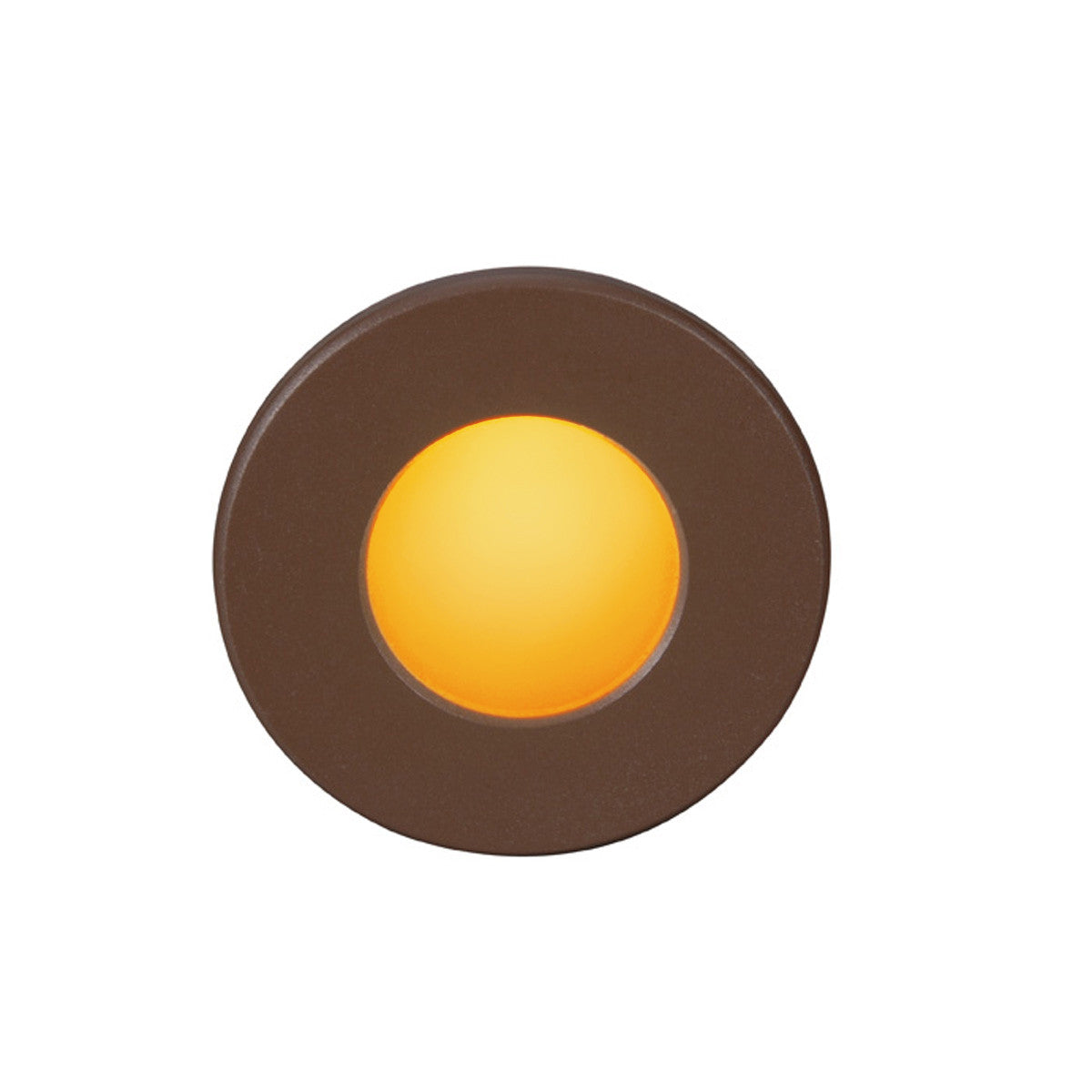 LEDme Full Round Amber Step and Wall Light in Bronze
