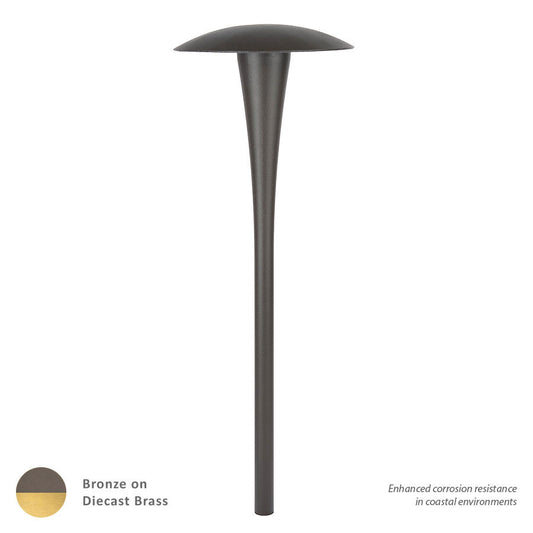 LED Area Light 3000K Soft White in Bronzed Solid Brass