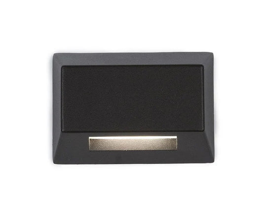 LED 12V Rectangle Deck and Patio Light 2700K Warm White in Bronzed Solid Brass