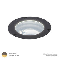 LED 12V 3in. Inground Adjustable Beam and Output 2700K Warm White in Bronzed Solid Brass