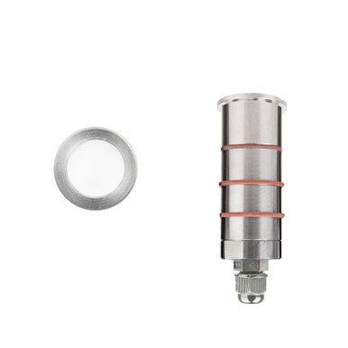 1in. Inground LED 12V Slim Round Indicator Light in Stainless Steel - 1011-30SS