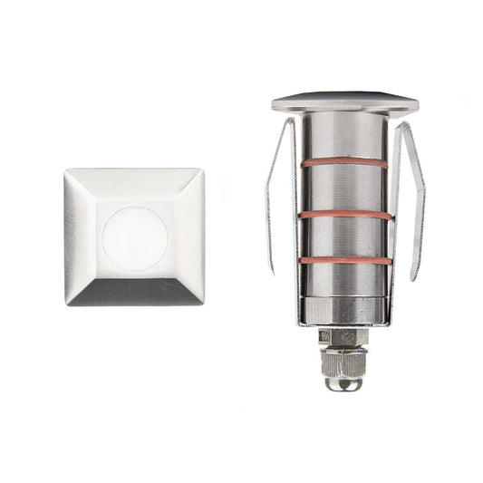 1in. Inground LED 12V Square Indicator Light in Stainless Steel - 1051-30SS