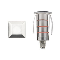 1in. Inground LED 12V Square Indicator Light in Stainless Steel - 1051-30SS