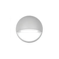 LED 12V Round Deck and Patio Light 2700K Warm White in White