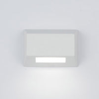 LED 12V Rectangle Deck and Patio Light 2700K Warm White in White