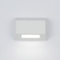 LED 12V Rectangle Deck and Patio Light 2700K Warm White in White