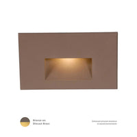 LEDme Horizontal Step and Wall Light in Bronzed Brass