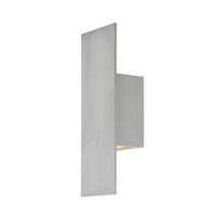 ICON 14in. LED Outdoor Wall Sconce Light 3000K in Brushed Aluminum