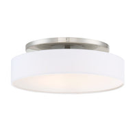 MANHATTAN 20in. LED Semi-Flush Mount Light 2700K in Brushed Nickel