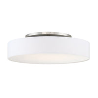 MANHATTAN 26in. LED Semi-Flush Mount Light 2700K in Brushed Nickel