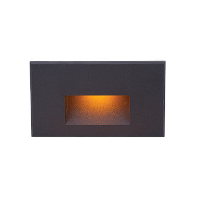 LEDme® 12V Horizontal Step and Wall Light Warm Amber in Black