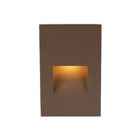 LEDme® 12V Vertical Step and Wall Light Warm Amber Soft White in Bronze