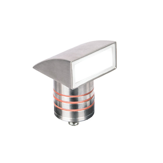 LED 2in. 12V Indicator Light with Ground Hood in 3000K Stainless Steel - 2081-30SS