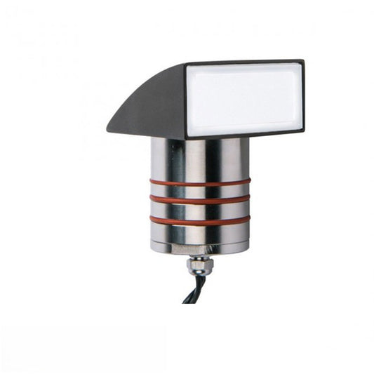 LED 2in. 12V Indicator Light with Ground Hood in 3000K Bronzed Stainless Steel - 2081-30BS