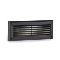 Endurance™ Louvered LED Brick Light in Architectural Black