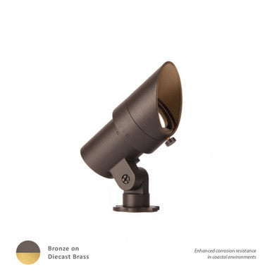 LED 12V Mini Accent Light 3000K in Bronzed Brass