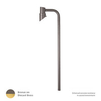 Mini Accent LED 12V Single Path Light 3000K in Bronzed Brass