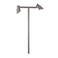 Mini Accent LED 12V Double Path Light 2700K in Bronze