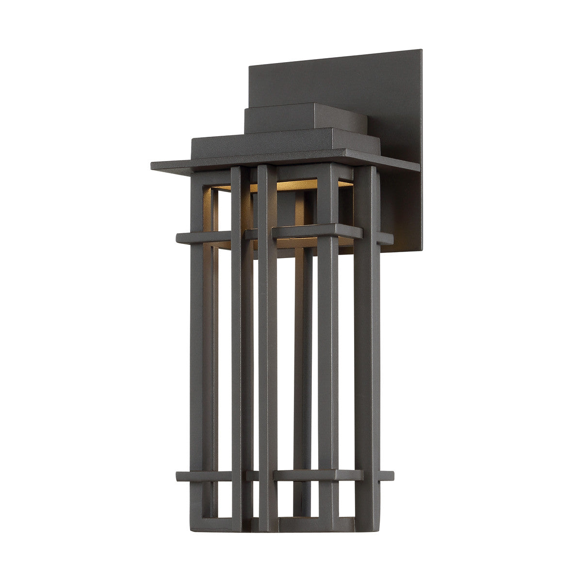 NEST 12in. LED Outdoor Wall Sconce Lantern Light 3000K in Bronze