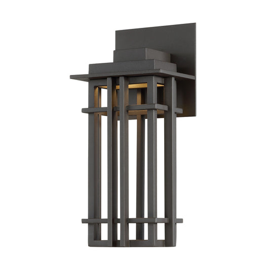 NEST 12in. LED Outdoor Wall Sconce Lantern Light 3000K in Bronze
