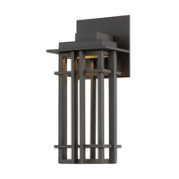 NEST 12in. LED Outdoor Wall Sconce Lantern Light 3000K in Bronze
