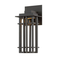 NEST 12in. LED Outdoor Wall Sconce Lantern Light 3000K in Bronze