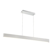 Volo 54in. LED Linear Pendant 3000K in Brushed Aluminum