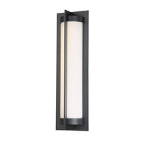 OBERON 20in. LED Outdoor Wall Sconce Light 3000K in Black