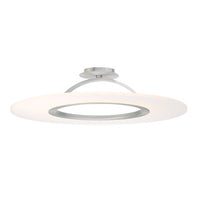 ELEKTRON 20in. LED Semi-Flush Mount Light 3000K in Brushed Aluminum