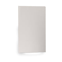LED Vertical Scoop Step and Wall Light 120V Amber in White