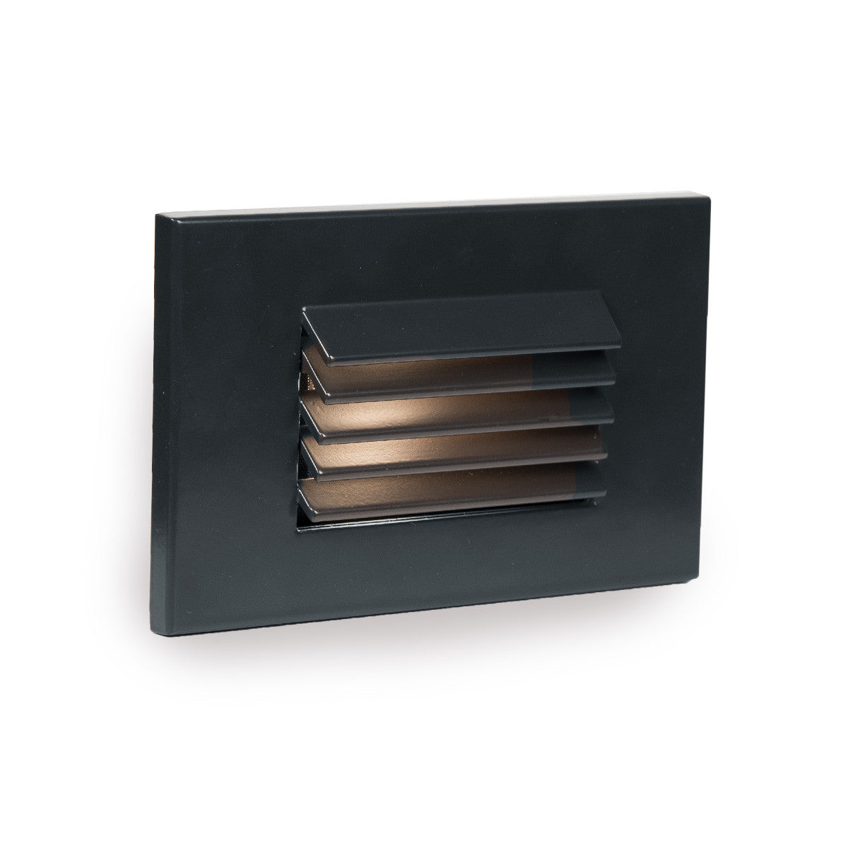 LED Horizontal Louvered Step and Wall Light 120V 3000K in Black