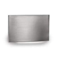 LED Horizontal Scoop Step and Wall Light 277V Amber in Brushed Nickel