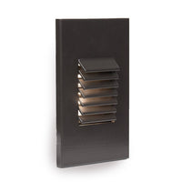 LED Vertical Louvered Step and Wall Light 277V 3000K in Bronze