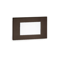 LED Diffused Step and Wall Light 277V Amber in Bronze