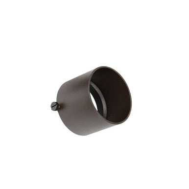 Mini Accent Snoot Shields Lamp and Reduces Glare in Bronze Brass