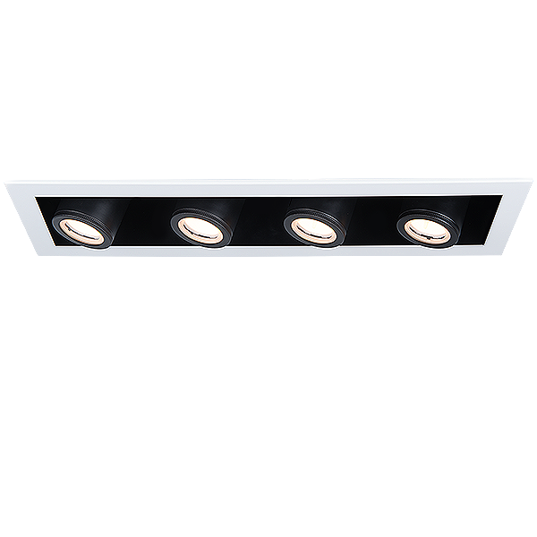 Silo Multiples 4 light Trimless IC 4000K in White Black