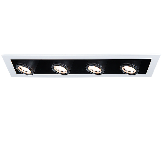 Silo Multiples 1 light Trimmed Non-IC 2700K in White Black