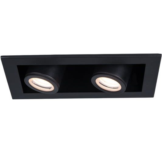 Silo Multiples 1 light Trimmed Non-IC 3500K in Black Black